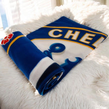Load image into Gallery viewer, Chelsea FC Official Fleece Blanket – Soft & Warm, Large Club Crest Design