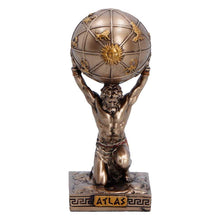 Load image into Gallery viewer, Atlas Titan Mini Figurine Greek Mythology Statue Sky Bearer Ornament Art Decor