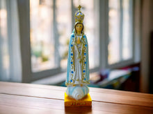 Load image into Gallery viewer, Resin Our Lady of Fatima Statue - 10cm Blessed Virgin Mary Figurine, Spiritual Decor, Religious Gift, Christian Ornament
