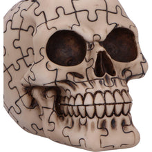 Laden Sie das Bild in den Galerie-Viewer, Gothic Puzzled Skull Ornament Jigsaw Fantasy Art Spooky Halloween Statue Gift