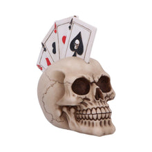 Laden Sie das Bild in den Galerie-Viewer, Gothic Poker Skull Ornament Fantasy Home Decor Figurine Halloween Sculpture Gift