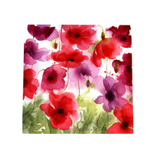 Load image into Gallery viewer, Poppies Ceramic Tile Wall Art P Stone 20x20cm Decorative Plaque Home Decor