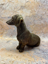 Load image into Gallery viewer, Charming Dachshund Resin Dog Statue, Lifelike Pet Sculpture, 16cm – Perfect Gift for Dog Lovers and Home Decor Enthusiasts