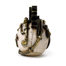 Laden Sie das Bild in den Galerie-Viewer, Gothic Steampunk Skull Figurine Industrial Cogs Design Victorian Ornament Decor