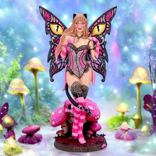 Load image into Gallery viewer, Gothic Fairy Statue Mystical Ornament Fantasy Figurine Home Decor Whimsical Cat