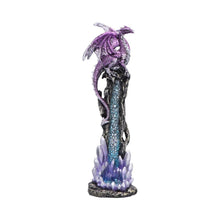 Load image into Gallery viewer, Dragon Guardian Incense Holder Gothic Burner Figurine Fantasy Ornament Gift