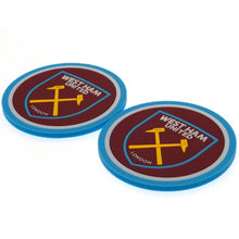 Load image into Gallery viewer, West Ham United Silicone 2 Coasters – Official Hammers Licensed Merchandise