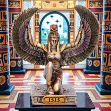 Load image into Gallery viewer, Small Isis Goddess of Magic Figurine Egyptian Mythology Winged Collectible Decor