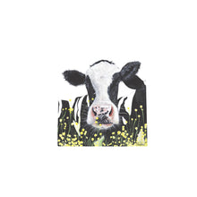 Load image into Gallery viewer, Buttercup Cow Ceramic Art Tile 20x20 cm by Pankhurst Gallery - Farmhouse Decor Ready to Hang