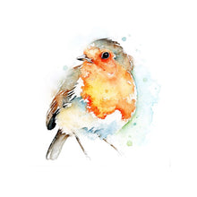 Load image into Gallery viewer, Little Robin Ceramic Art Tile by Amanda Gordon - Ready to Hang (20x20 cm)
