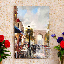 Load image into Gallery viewer, ARC DE TRIOMPHE Paris Street Scene Ceramic Art Tile by Brent Heighton – 30x20 cm Wall Art Ready to Hang