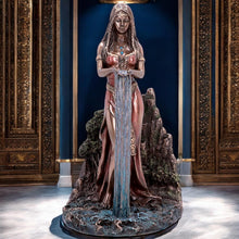 Load image into Gallery viewer, Celtic Earth Mother Danu Bronze Figurine 22cm - Irish Mythology Decor Statue