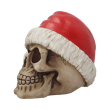 Laden Sie das Bild in den Galerie-Viewer, Silent Night Christmas Skull Gothic Santa Ornament Festive Horror Skeleton Head