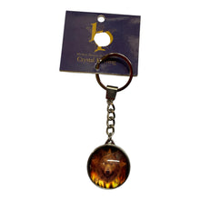 Load image into Gallery viewer, Set of 3 Lisa Parker Wolf Keyrings – "Wild Fire" Design | Fantasy-Inspired Gift | Mystical Art