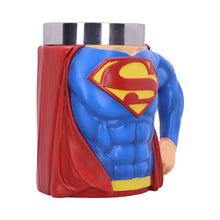 Laden Sie das Bild in den Galerie-Viewer, Official Superman Tankard DC Comics Mug Hero Chest Drinkware with Cape Gift
