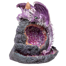 Load image into Gallery viewer, Fantasy LED Backflow Incense Burner with Crystal Baby Dragon - Mystical Decor