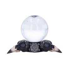 Load image into Gallery viewer, Raven Crystal Ball Holder Gothic Alchemy Decor Occult Sphere Stand Witchcraft