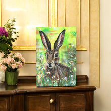 Load image into Gallery viewer, DAWN VIGIL HARE Ceramic Art Tile by Pankhurst Gallery 30x20cm - Ready to Hang