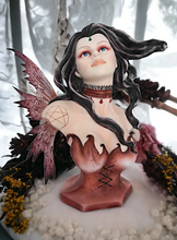 Load image into Gallery viewer, Celtic Goddess Morrigan Bust Figurine Statue