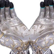 Load image into Gallery viewer, Hands of the Future Palmistry Crystal Ball Holder 20cm | Gothic Decor Resin Ornament
