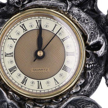 Load image into Gallery viewer, Gothic Bat Mantel Clock Vampire Bats Home Decor Nemesis Now 28cm