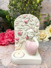 Load image into Gallery viewer, Beautiful Angel Cherub Holding Heart Candle Holder Ornament Mothers Gift Present-Home, Furniture & DIY:Candles & Home Fragrance:Candle & Tea Light Holders-OsirisTradingUK