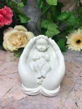 Load image into Gallery viewer, Beautiful Baby Resting in Hand Angel Cherub Ornament Mothers Grandma Gift-Home, Furniture & DIY:Home Décor:Sculptures & Figurines-OsirisTradingUK