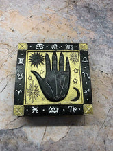 Load image into Gallery viewer, Black Palmistry Hand Trinket Box Palm Reading Home Decor Spiritual Faith-OsirisTradingUK
