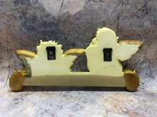 Laden Sie das Bild in den Galerie-Viewer, Art Deco Angel Cherubs Key Holder Hanger Gold Leaf Effect Ornament