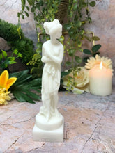 Load image into Gallery viewer, Alabaster Female Maiden Sculpture Art Statue Home Decoration Human Form Ornament