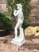Load image into Gallery viewer, Alabaster David Figurine Statue Reproduction Mythology Art Sculpture