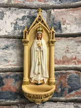 Laden Sie das Bild in den Galerie-Viewer, Blessed Virgin Mary Our Lady of Fatima Water Font Wall Plaque Statue Figurine