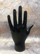 Load image into Gallery viewer, Black Palmistry Hand Standing Palm Reading Home Decor Spiritual Learning