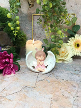 Laden Sie das Bild in den Galerie-Viewer, Adorable Peaceful Angel Baby Girl Resting in Wings Figurine Angels Collection-OsirisTradingUK