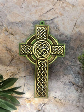 Load image into Gallery viewer, Celtic Style Wooden Wall Cross Religious Catholic Ornament for Home or Chapel-OsirisTradingUK