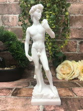 Load image into Gallery viewer, Alabaster David Figurine Statue Reproduction Mythology Art Sculpture