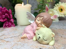 Load image into Gallery viewer, Adorable Peaceful Angel Baby Girl with Bear Figurine Fantasy Angels Collection-OsirisTradingUK