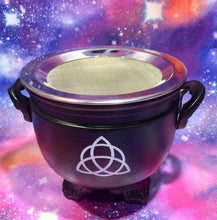 Load image into Gallery viewer, Celtic Triquetra Metal Incense Resin Burner Wiccan Pagan Altar Goddess-OsirisTradingUK