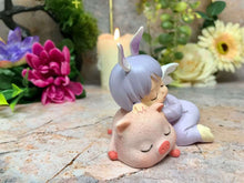 Load image into Gallery viewer, Adorable Peaceful Angel Baby Girl with Piglet Figurine Fantasy Angels Collection-OsirisTradingUK