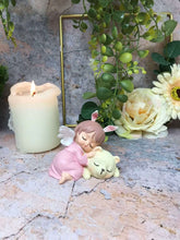 Load image into Gallery viewer, Adorable Peaceful Angel Baby Girl with Bear Figurine Fantasy Angels Collection-OsirisTradingUK