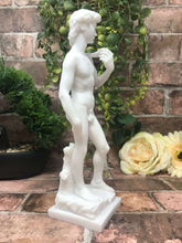 Load image into Gallery viewer, Alabaster David Figurine Statue Reproduction Mythology Art Sculpture