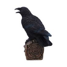 Load image into Gallery viewer, Ravens Cry Motion Activated Gothic Figurine Sound Sensor Bird Statue Crow Decor