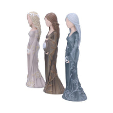 Load image into Gallery viewer, Wiccan Maiden, Mother & Crone Figurines Set 15cm Triple Goddess Statues Spiritual Altar Decor