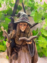 Load image into Gallery viewer, Spooky and Enchanting Wicked Witch Resin Statue - 22 cm Tall - Perfect Halloween Decor!