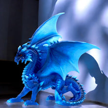 Load image into Gallery viewer, Majestic Blue Dragon Figurine Fantasy Sculpture Gothic Mythical Creature ornament