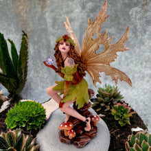 Laden Sie das Bild in den Galerie-Viewer, Mystical Fairy Holding Crystal Ball Figurine, Enchanting Statue, Indoor Fantasy Home Decor, Magical Fairy Tale Ornament, Whimsical Sculpture-OsirisTradingUK