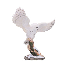 Load image into Gallery viewer, Majestic Snowy Owl Figurine Winter Scene Sculpture Wildlife Statue Art Decor Gift