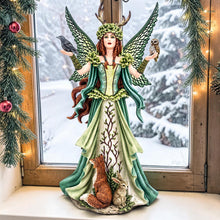 Load image into Gallery viewer, Enchanted Forest Guardian Fairy Statue Woodland Animals Fantasy Figurine 46cm