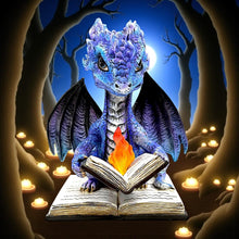 Load image into Gallery viewer, Fantasy Dragon Figurine Ornament Spell book Gothic Statue Mythical Creature