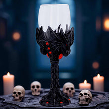 Laden Sie das Bild in den Galerie-Viewer, Dragon Goblet Gothic Fantasy Wine Glass Medieval Chalice Halloween Drinkware